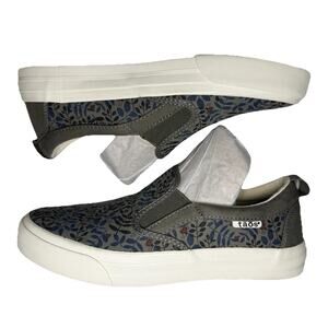 Taos Rubber Soul Olive Branch Canvas Slip On Sneaker Shoes Womens Sz 7 RBS-13650